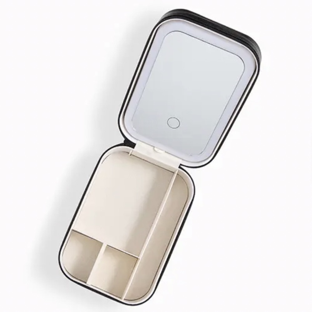 IPSY LED Compact Travel Mirror with Organizer